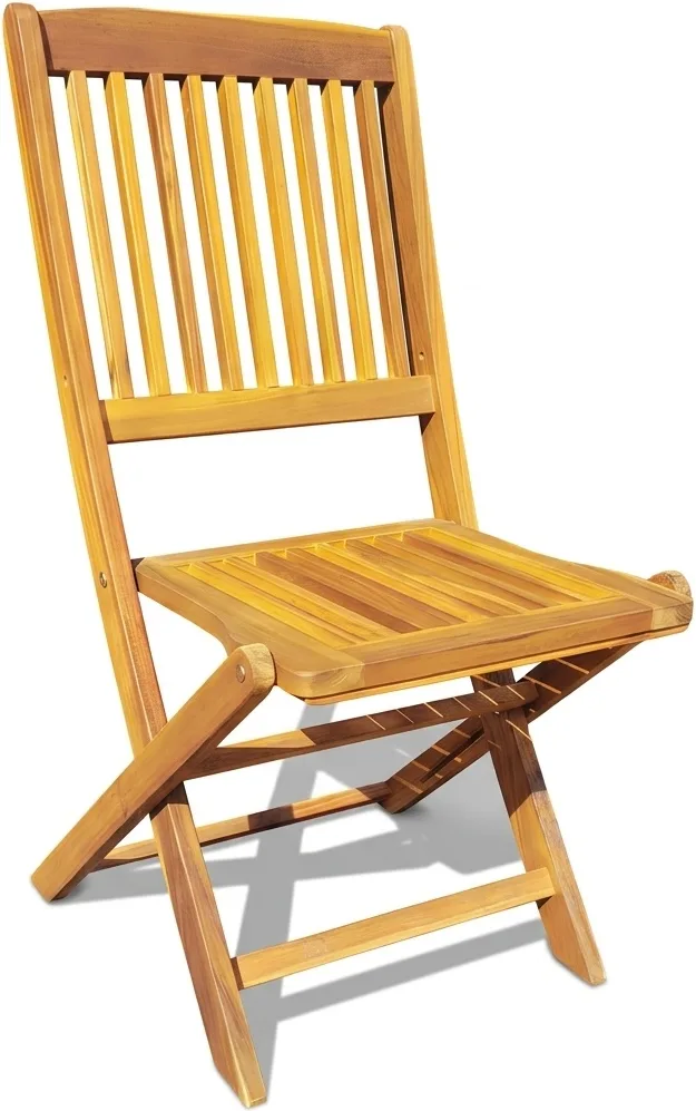 Juego de 2 Sillas Madera Acacia Sin Brazos — foto principal