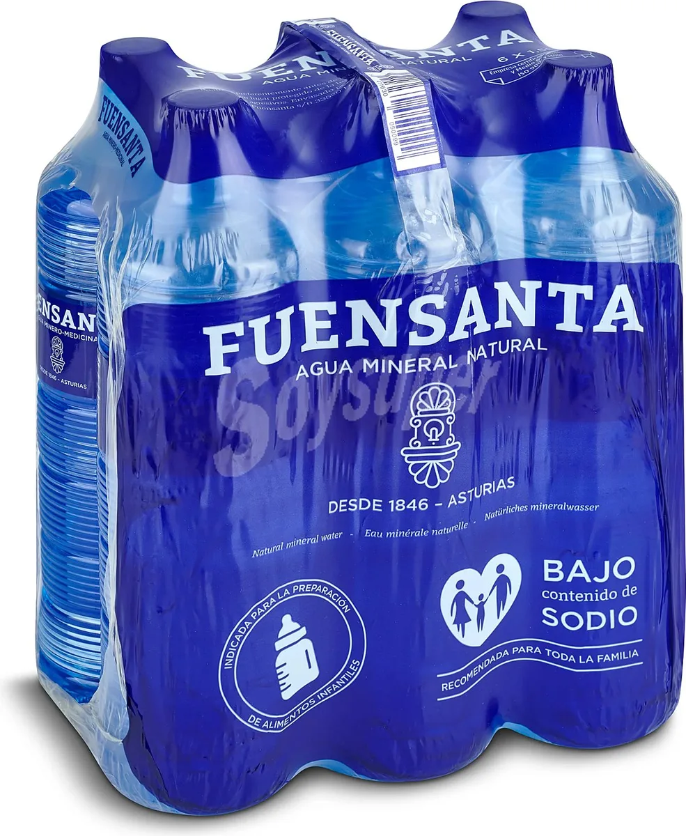 Pack 6 Botellas Agua Fuensanta 1,5 Litros — foto principal