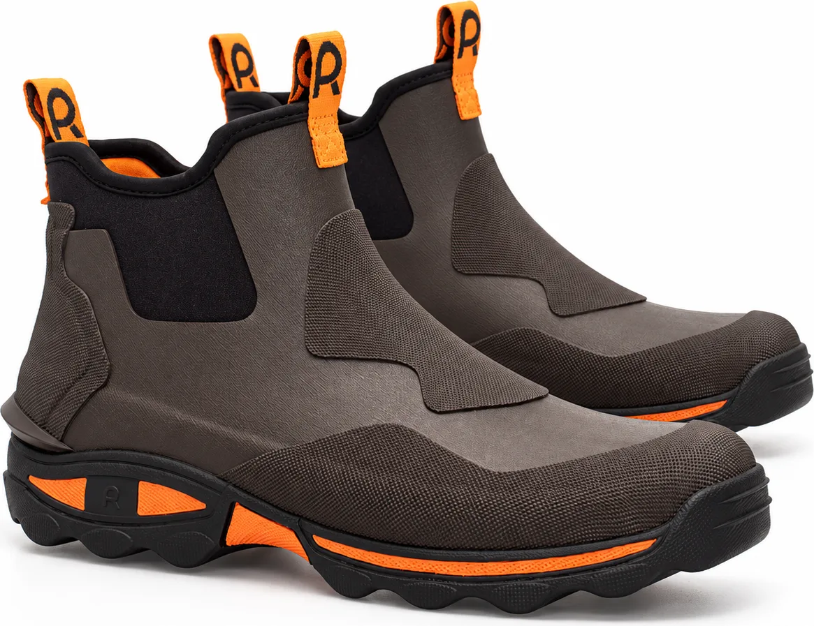 Botín impermeable de jardín y huerto para hombre Rouchette Clean Wild · neopreno · marrón · talla 43