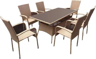 Silla Jardin Vancouver Acero/Ratan