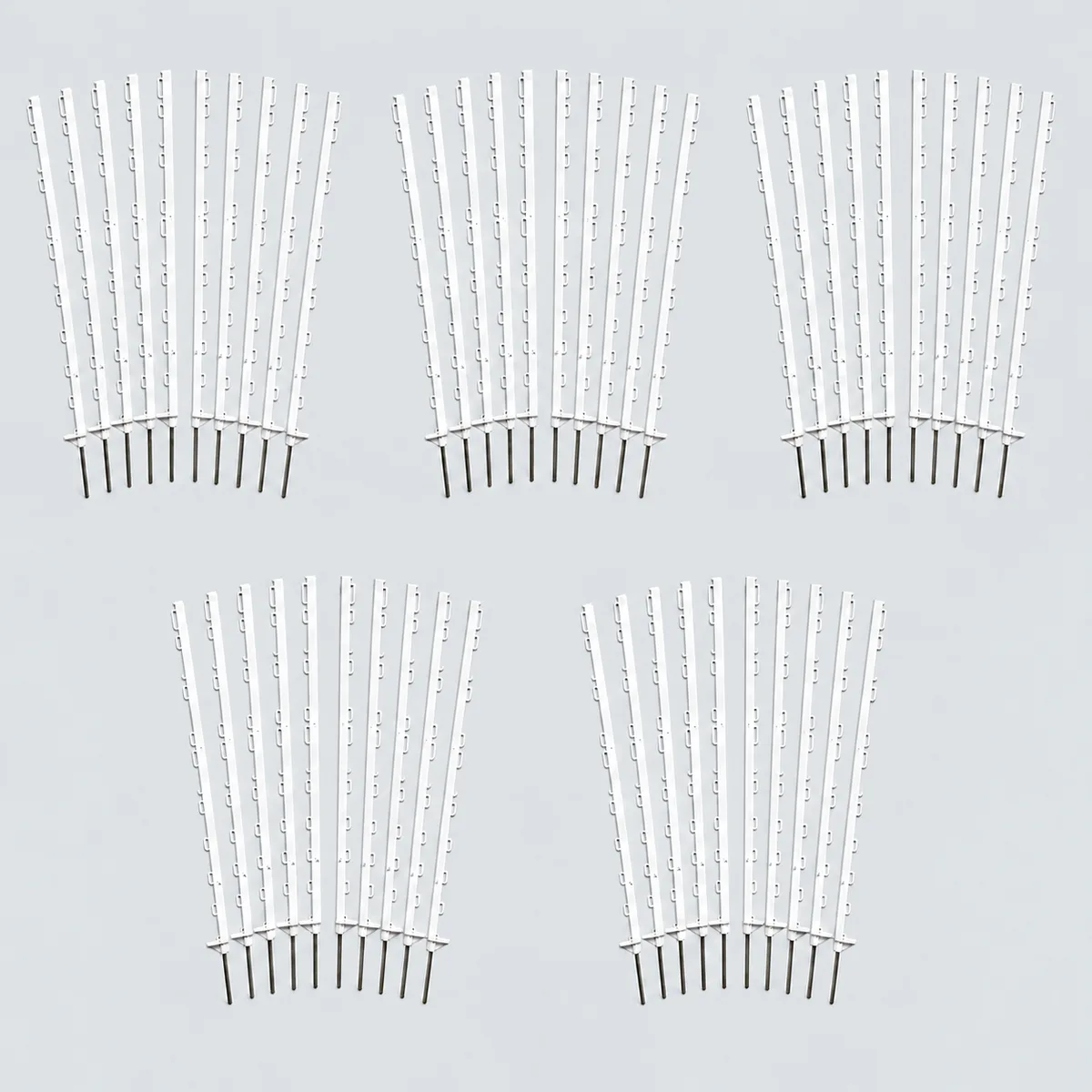Pack 50 Unidades Poste Pastor Plastico Blanco 105 cm — foto 2