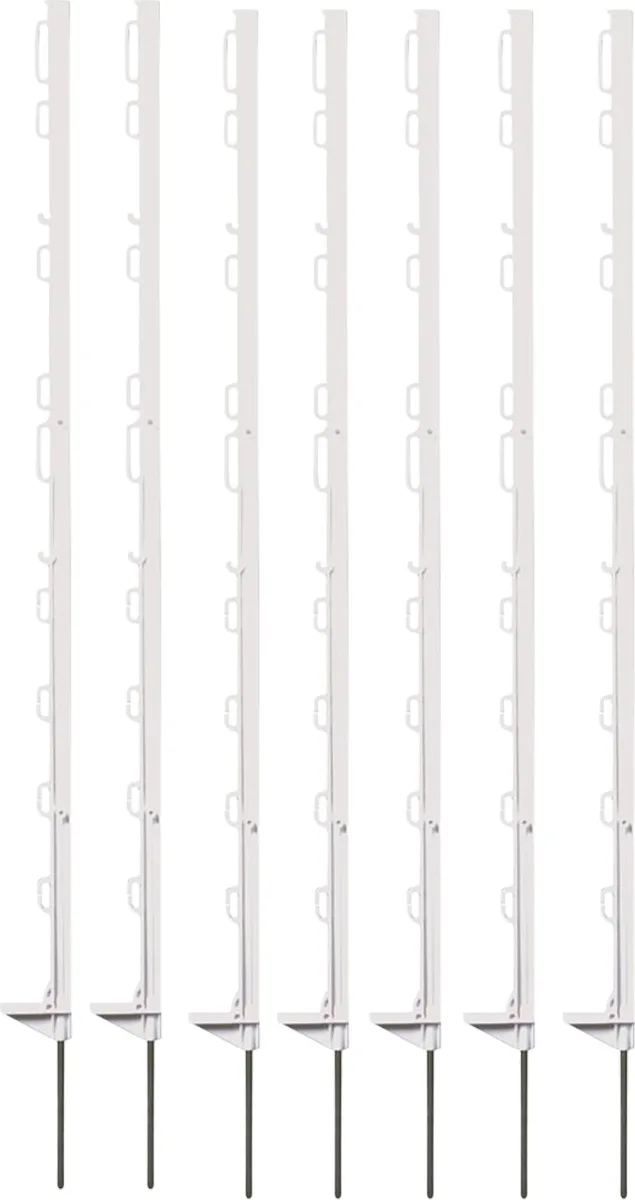 Pack 50 Unidades Poste Pastor Plastico Blanco 105 cm