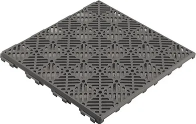 Baldosas Plastico Bahamas Antracita Pack 12 Unidades 30x30 cm