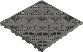 Baldosas Plastico Bahamas Antracita Pack 12 Unidades 30x30 cm