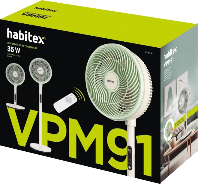 Ventilador Pie Ajustale Habitex ARTP — foto 11