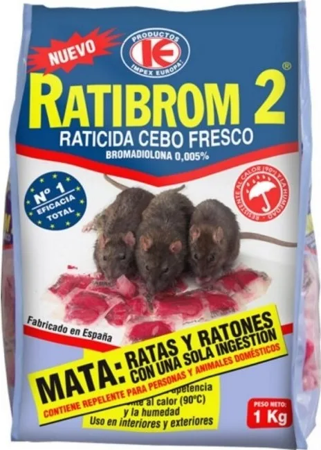 Raticida Ratibrom 2 Cebo Fresco Bolsa 1 kg — foto 2