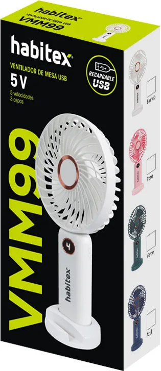 Ventilador de Mano Usb Blanco — foto 3