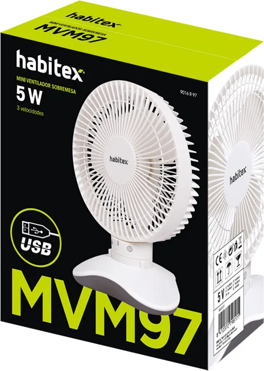 Mini Ventilador de Mesa 5V 5W — foto 2