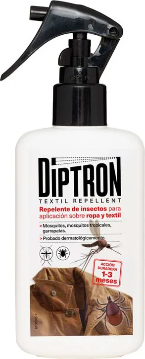 Diptron Repelente Textil De Insectos Para Ropa Y Tejidos 100 ml