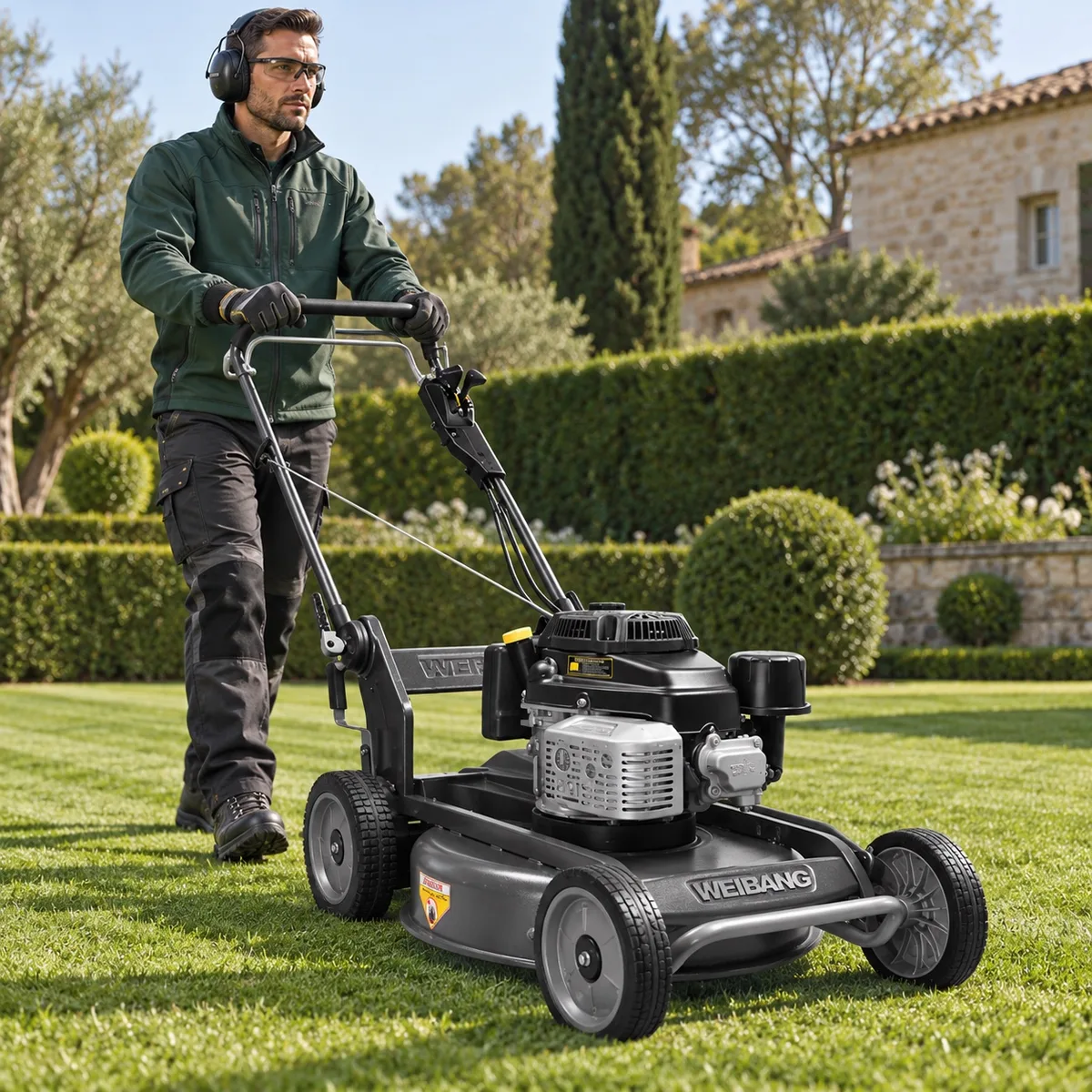 Cortacesped Weibang WB 536 SKVM Mulching Motor Kawasaki — foto 3