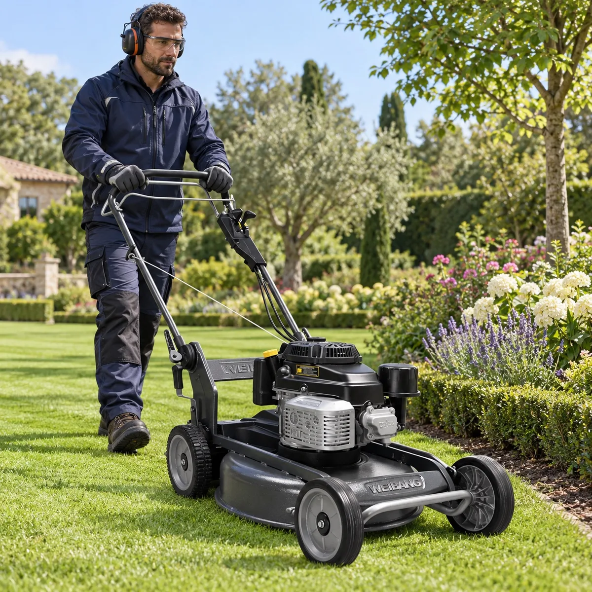 Cortacesped Weibang WB 536 SKVM Mulching Motor Kawasaki — foto 5