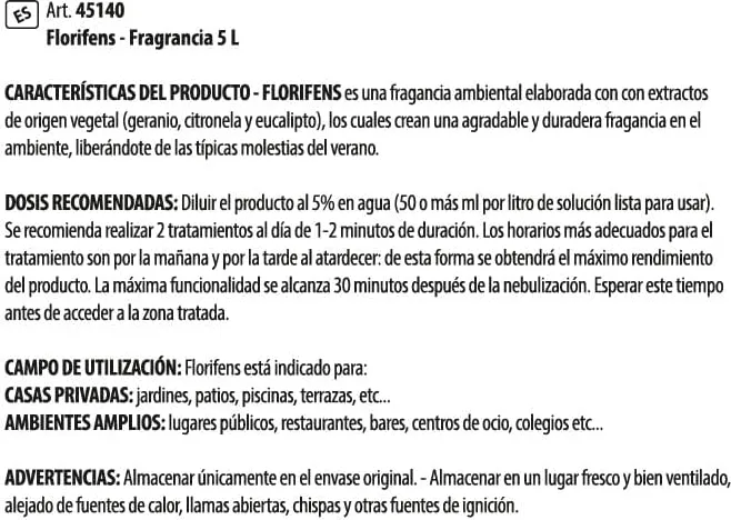 Insecticida Natural Moscas y Mosquitos Florifens 5 Litros — foto 5