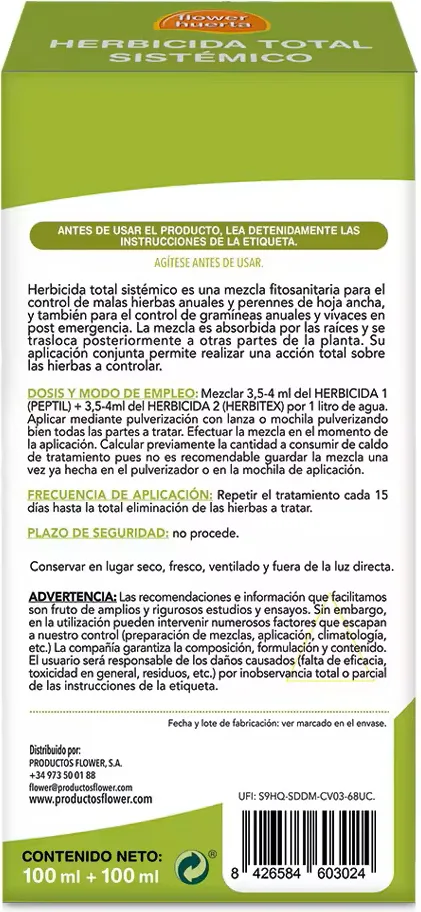 Herbicida Total Sistemico Duopack 100+100 ml — foto 2