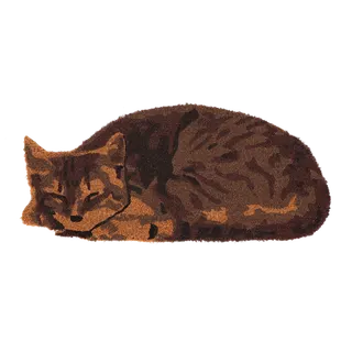 Felpudo Gato Durmiendo Fibra de Coco