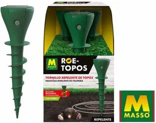 Repelente Topos Solar Roe Tornillo Pack 3 unidades