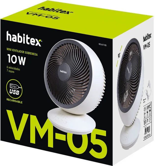 MIni Ventilador Sobremesa Habitex — foto 3
