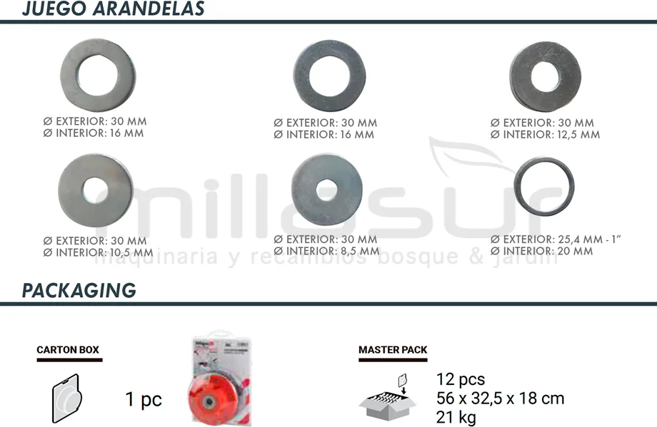 Cabezal Desbrozadora Universal Nylsaw Diente Tiburon Whips — foto 4