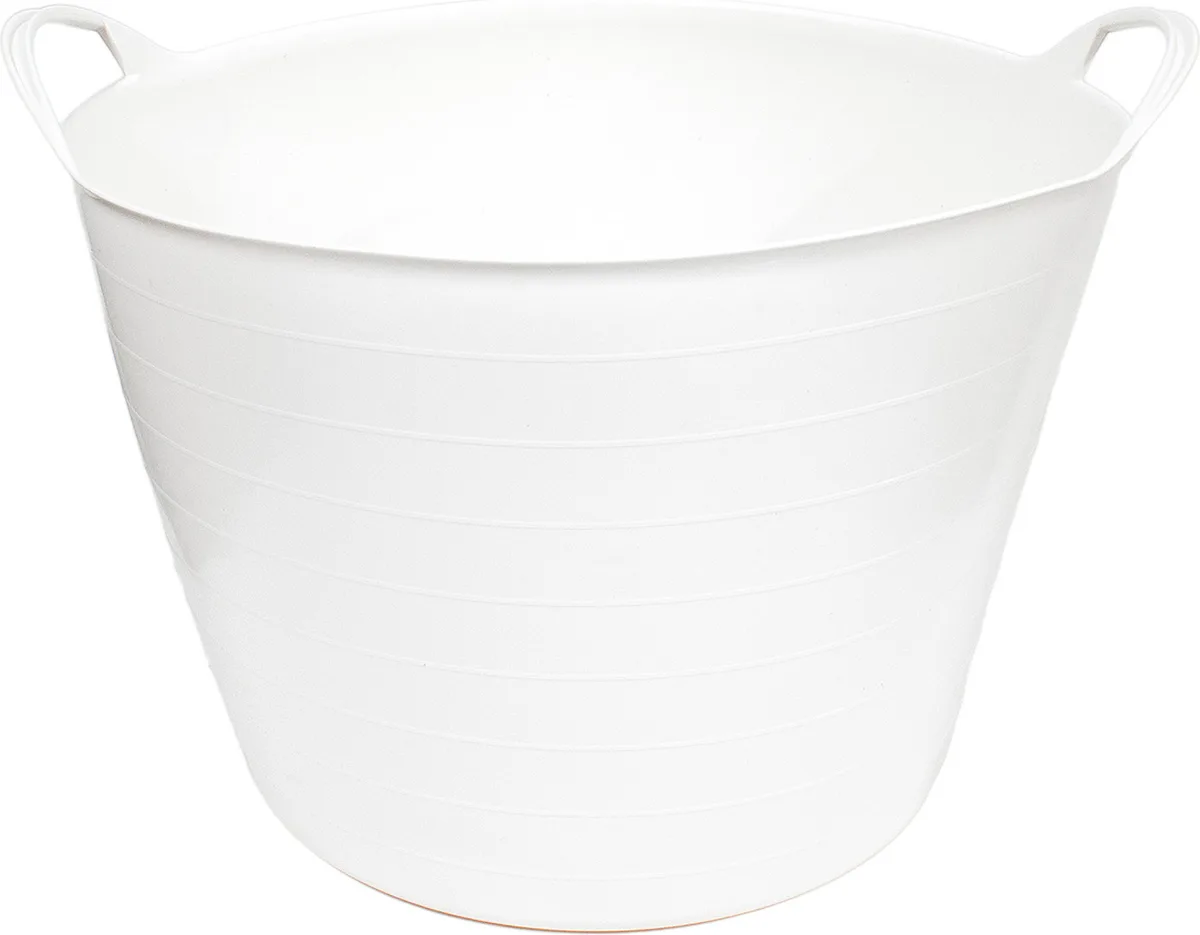 Cesto Vendimia / Capazo Plastico 42l Blanco