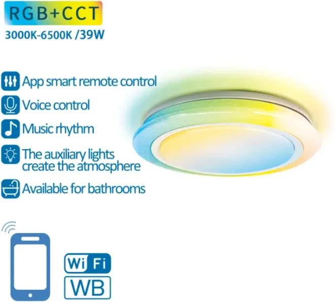 Lampara Techo Wifi Smart Start 39W — foto 3