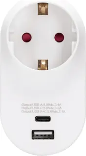 Enchufe Conversion Aleman 16A Blanco