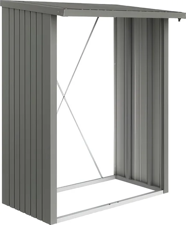 Armario Leñero WoodStock Gris Cuarzo 157 x 102 x 199