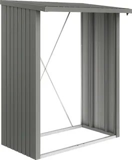 Armario Leñero WoodStock Gris Cuarzo 157 x 102 x 199