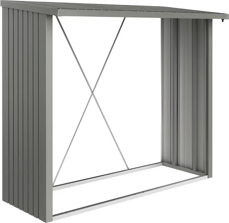 Armario Leñero WoodStock Gris Cuarzo 229 x 102 x 199