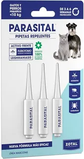 Parasital Pack 3 Pipetas Perros Pequeños y Gatos