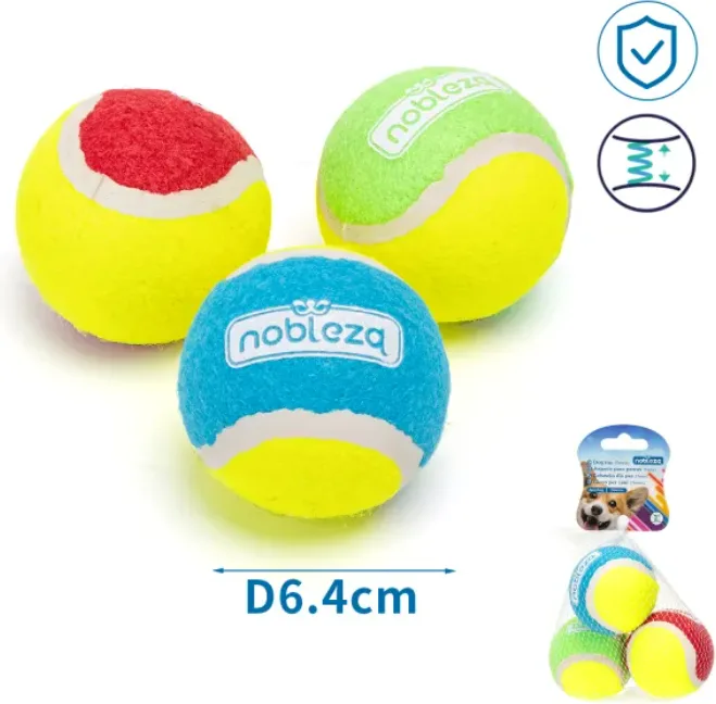 Juguete Pelota Tenis Elastica para Gatos