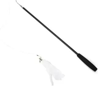 Juguete Palo Negro Retractil para Gatos
