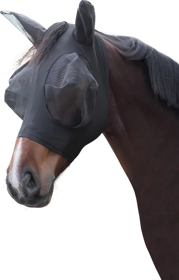 Mascara anti moscas caballos FinoStretch Negro Poni
