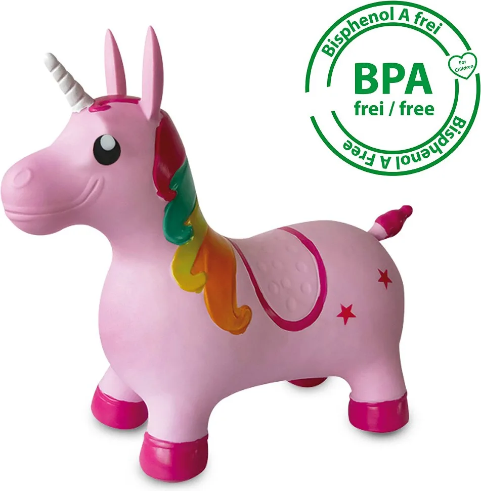 Correpasillos Unicornio Saltarin rosa con Bomba — foto 5