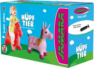 Correpasillos Unicornio Saltarin rosa con Bomba