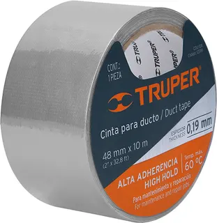 Cinta Americana Truper 48mm x 10 Metros Gris