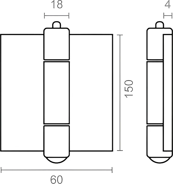 Bisagra Libro 697 150x60mm PU — foto 3