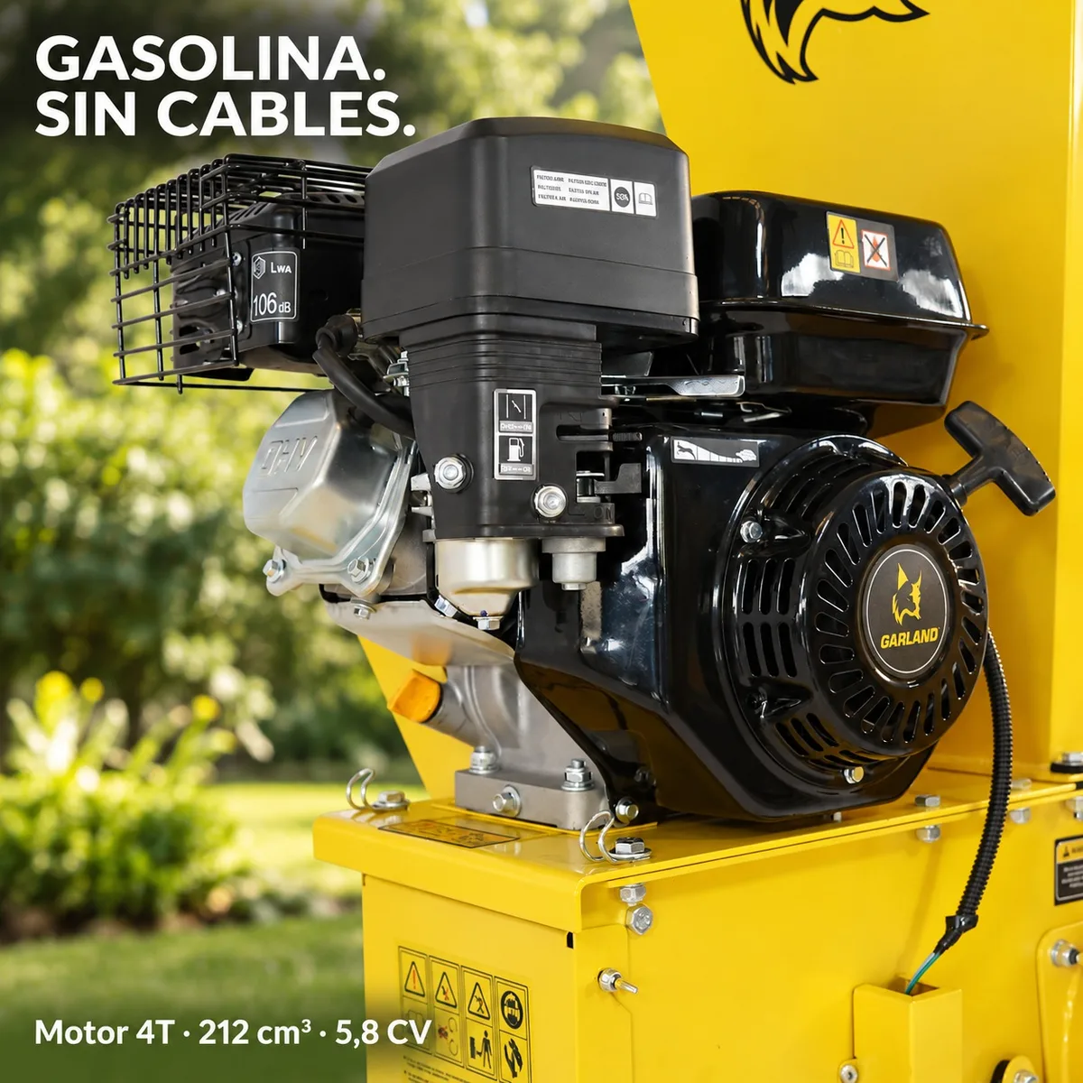 Biotrituradora Gasolina Garland Chipper 790 Qg-V23 — foto 5