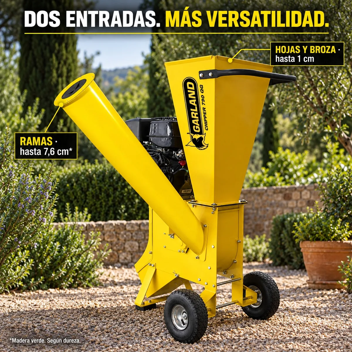 Biotrituradora Gasolina Garland Chipper 790 Qg-V23 — foto 3