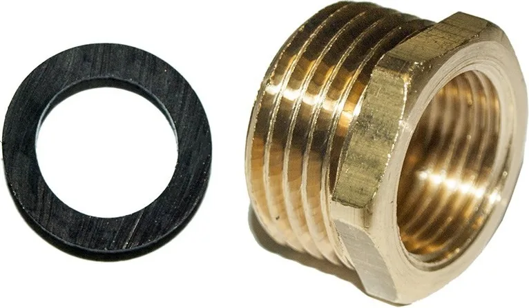 Reduccion Laton M1/2"-H3/8" c/Junta 3/8"