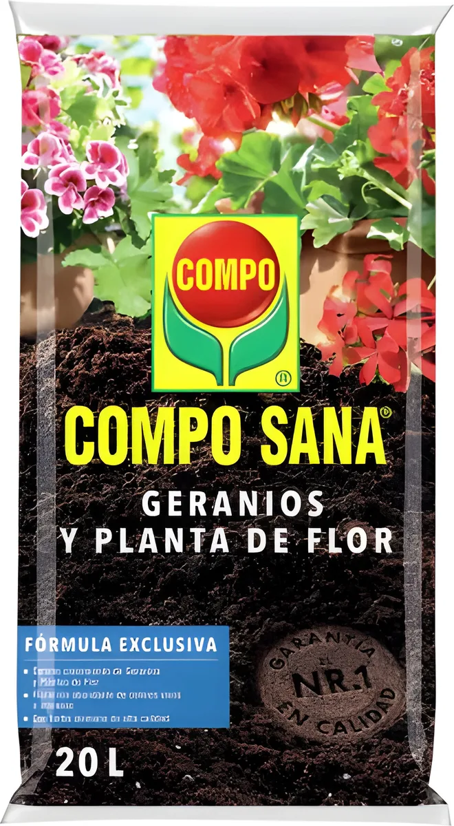 Sustrato Compo Sana Geranios y Planta de Flor 20 Litros — foto principal