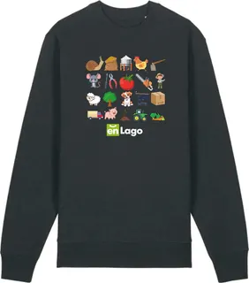 Sudadera Antracita Jaspeado Enlago
