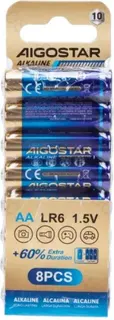 Pila Alcalina LR6 AA 1.5V 8 Uds