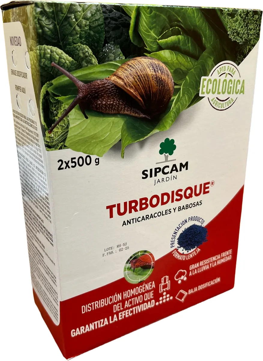 Anti Caracoles Ecologico Turbodisque Resistente Agua 2x500 gr — foto 2