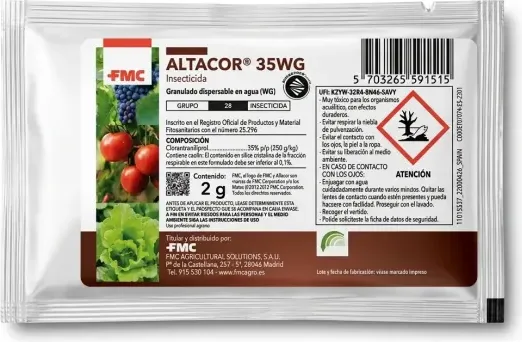 Insecticida Profesional Clorantraniliprol Orugas Altacor 2 Gr — foto 2