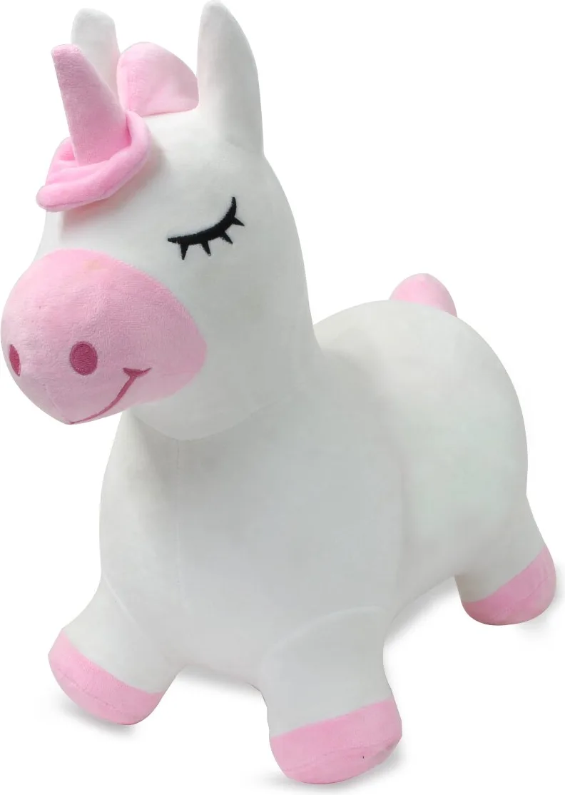 Correpasillos Unicornio Saltarin Peluche con Bomba — foto 5