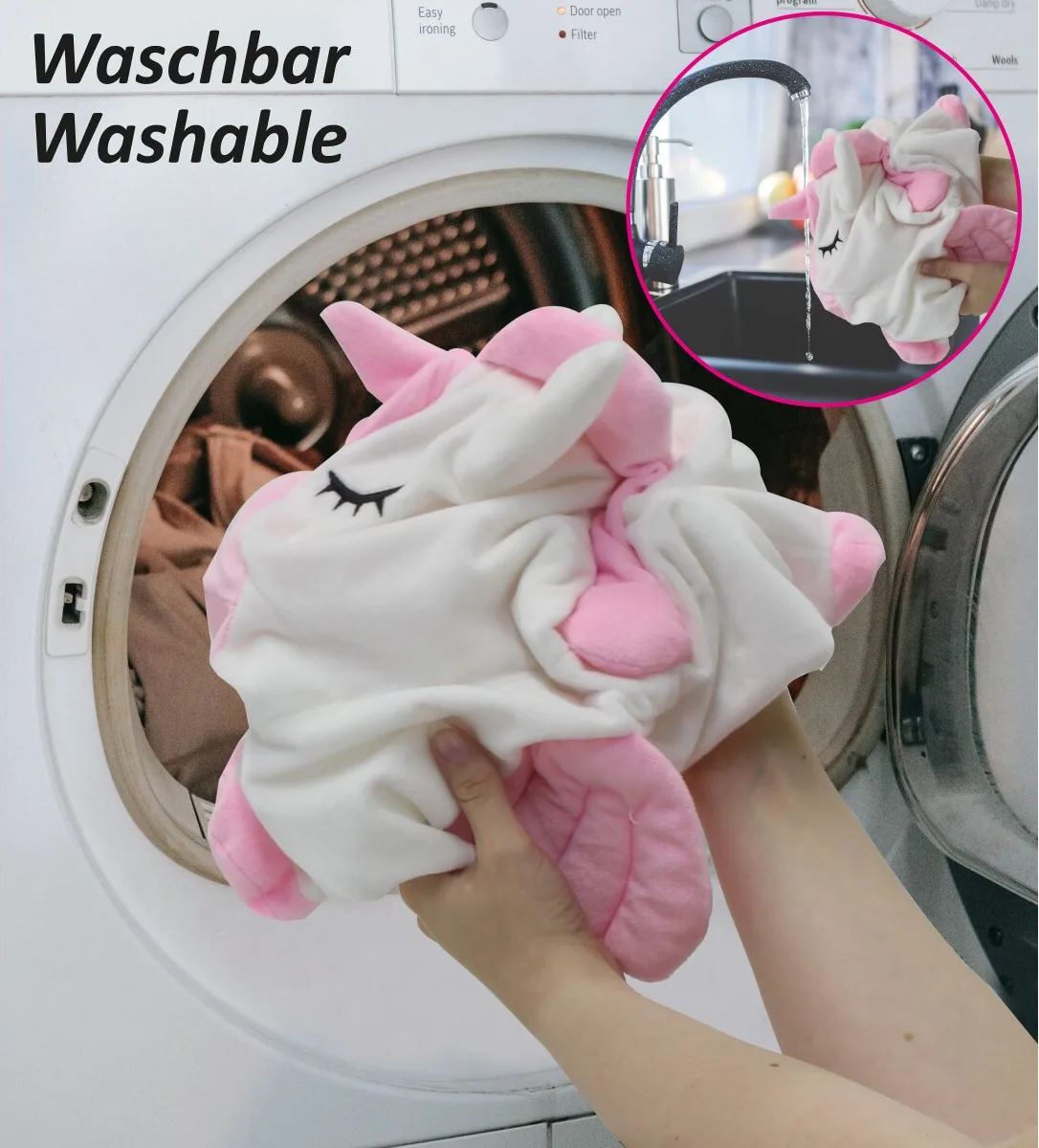 Correpasillos Unicornio Saltarin Peluche con Bomba — foto 7