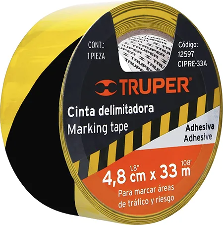 Cinta Delimitadora Amarilla / Negra 33 Mt Truper
