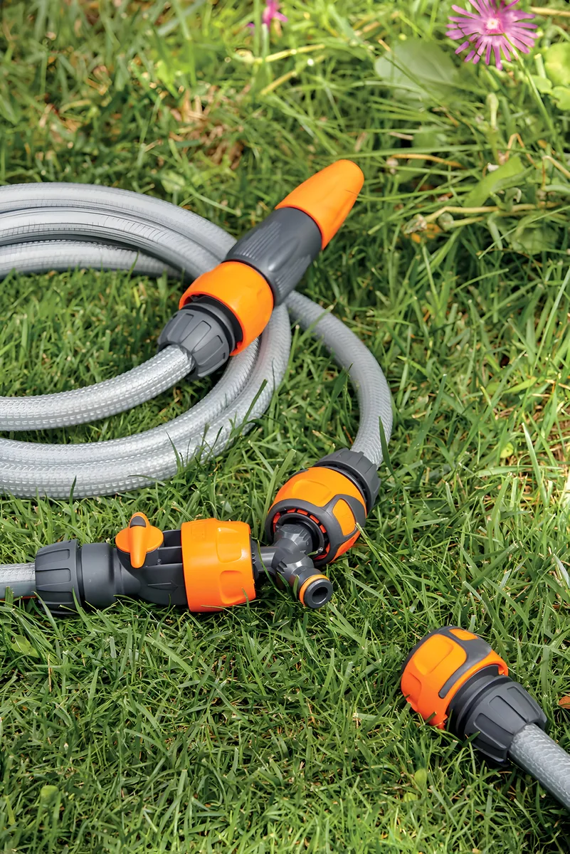 Conector Rapido Manguera 1/2"-5/8"-3/4" con Aquastop (12-19 mm) — foto 2