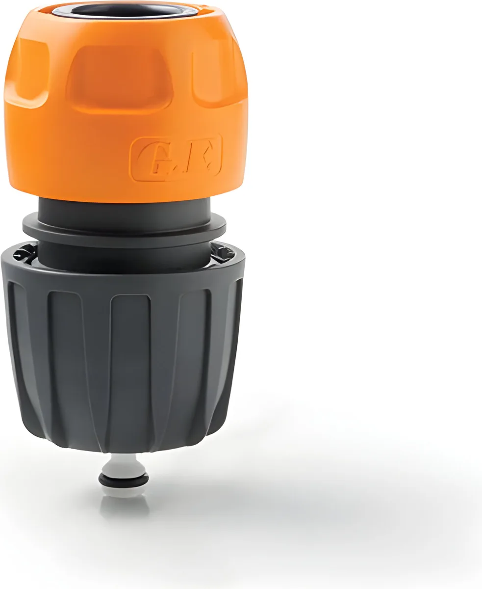 Conector Rapido Manguera 1/2"-5/8"-3/4" con Aquastop (12-19 mm)