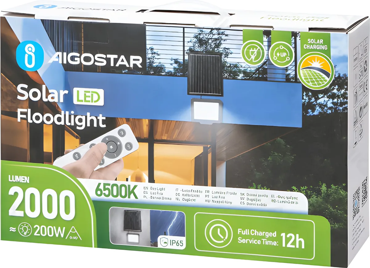 Foco LED con Panel Solar 200w 6500k — foto 4