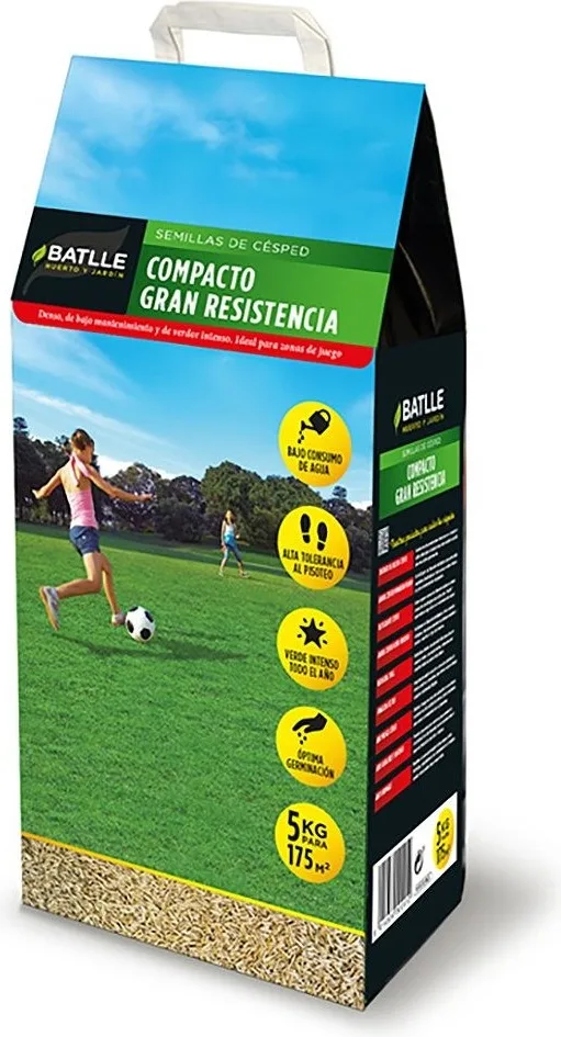 Semilla Cesped Compacto Gran Resistencia 5 Kg